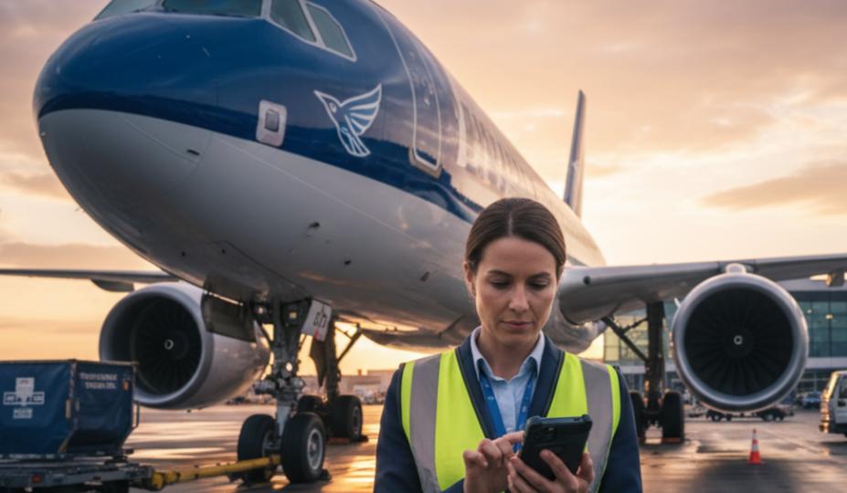 Airline Staff Using Smartsoochi to manage the operations